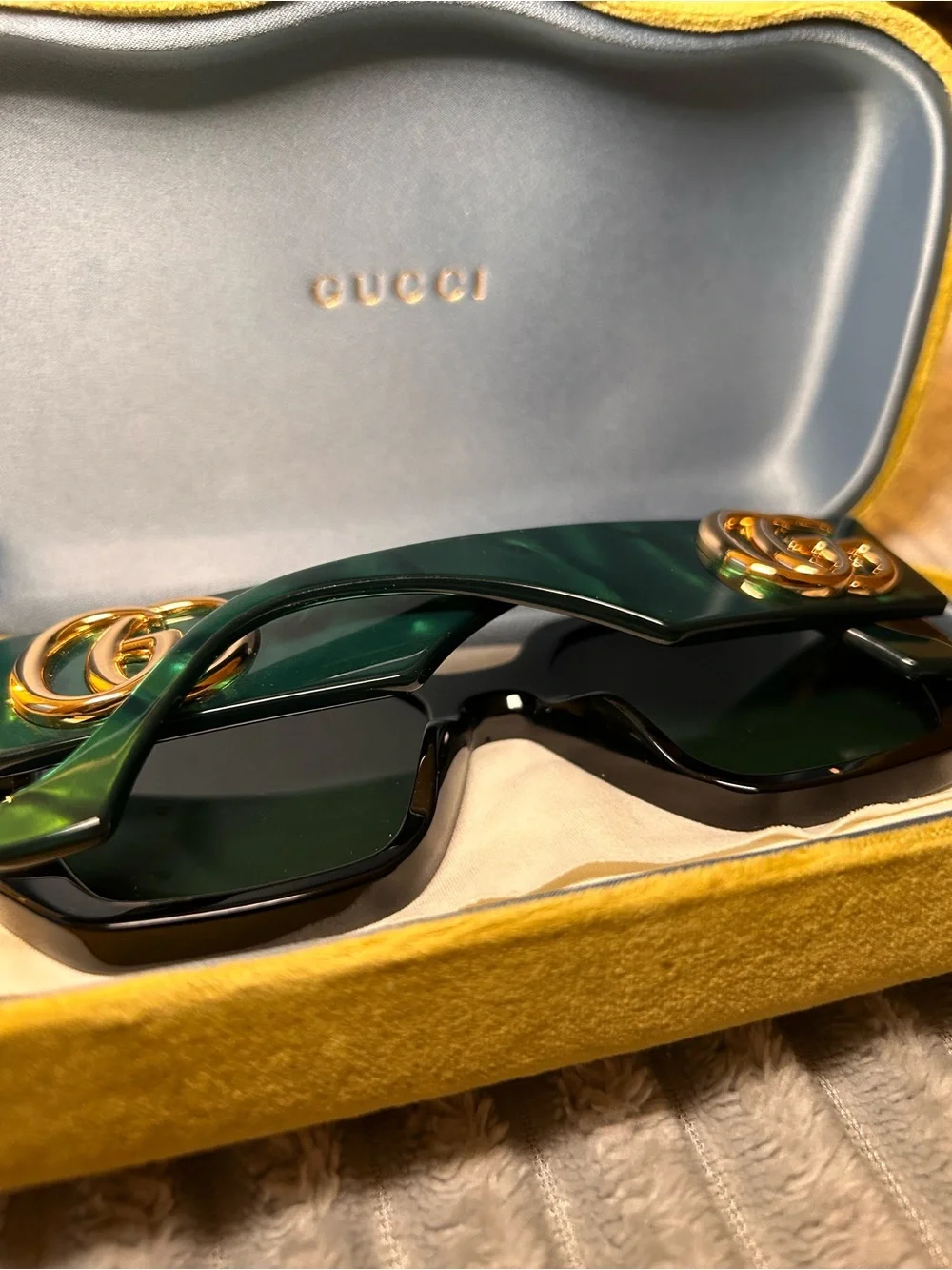 Gucci Generation Bold Sunglasses - Emerald Green/Black